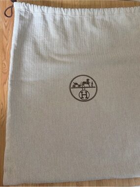 Luxury H Style Canvas Drawstring Dust Bag Beige Travel Storage Bag Birkin Style